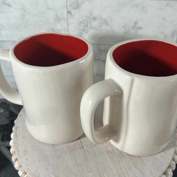 Sealed NWT Rae Dunn Christmas mug set of 2 peppermint mocha &peppermint kisses - Picture 4 of 4